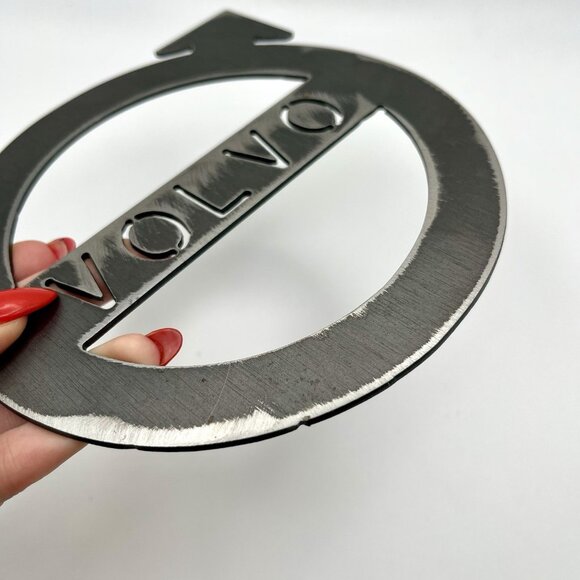 Custom Volvo Logo Metal Wall Art Steel Cutout Sign for Garage Workshop Man Cave - Picture 4 of 5